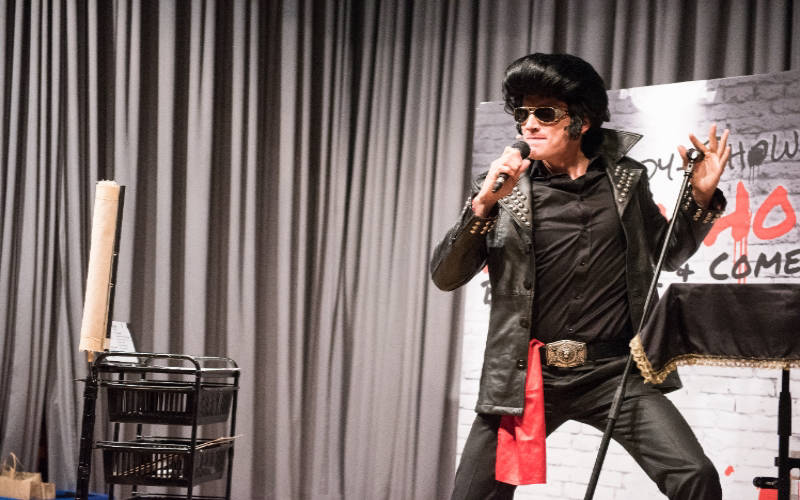 Rocker auf der Bühne